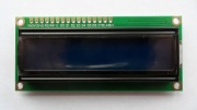Wyświetlacz alfanumeryczny LCD 2x16 znaków biały/niebieski (HD44780)