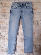 134cm C&A jeansy ocieplane chłopięce 