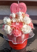 Flower box ze świec sojowych 