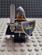 Lego Castle Rycerz herb złota korona