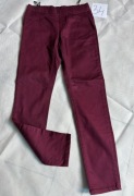 Spodnie bordowe jeansowe r. 40 