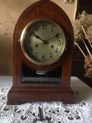 Zegar GUSTAV BECKER SILESIA P21 ok. 1910 dąb lancet neogotyk loft