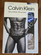 Slipy męskie Calvin Klein XL z mikrofibry 3-pack