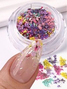 OZDOBY NAKLEJKI NA PAZNOKCIE MAŁE KWIATY 1 OPAKOWANIE