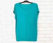 Bluzka - tunika z szerokim ściągaczem