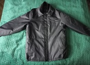 Kurtka zimowa bomberka rozmiar L szara dluga i z podpinką kieszeniami