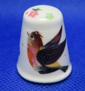 Naparstek Kolekcjonerski Porcelanowy Ptaszek Wisconsin 