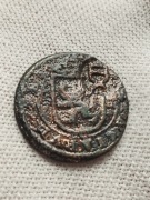 Sprzedam monetę Hiszpania Resello A 12 Maravedis 1641r. - Filip IV