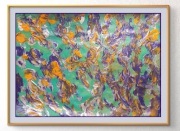 "Flower dance " oryg. autorski obraz akrylowy z certyfikatem