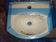 Umywalka 40 cm INKER+ mocowanie, bateria i odpływ wszystko nowe