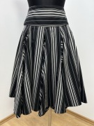 Zara spódnica rozkloszowana paski midi wysoka talia S 36