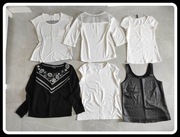 zestaw bluzek 6 szt. rozmiar 36 S różne marki