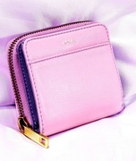 FOSSIL portfel Evelyn damski mały różowy skórzany furla ochnik michael kors