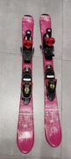 Narty różowe junior 90 dla dziewczynki  Odbiór osobisty Gliwice 