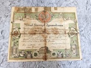 Dokument cechowy rymarz 1923r