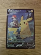 Karta Pokemon TCG - Pikachu V, unikat.