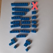 Lego Bricks belki niebieskie 1x (25 szt)