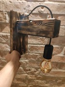 Kinkiet Lampa Belka Sosnowa Loft