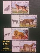 Znaczki fauna:376: zwierzęta, ssaki- Angola 2018r 