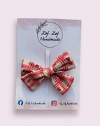 Kokarda do włosów na spince wzór serduszka