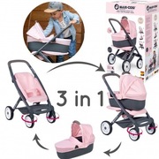 Wózek dla Lalek 3w1 Wózek Gondola Spacerówka