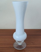 Wazon szklany Ząbkowice?  Szkło kolorowe PRL