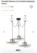 Lampa kapelusze kapelusz żyrandol solanum 