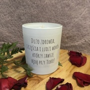 Ręcznie robiona Świeca sojowa 220ml z personalizowaną etykietą