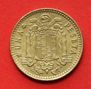 1  Peseta     1975 r  -   Hiszpania  / gwiazdka 80 /    stan !!!   