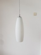Lampa wisząca WRZECIONO biały mat MURANO GLASS 1x75W