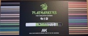 AK Interactive AKM150 Special Box Playmarkers zestaw 34 markerów akrylowych