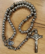 Różaniec wojowniczy na lince paracord, stal nierdzewna 10mm