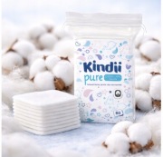 CLEANIC KINDII PŁATKI KOSMETYCZNE NIEMOWLĄT 60 SZT