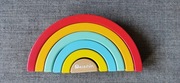 Elefun układanka drewniana tęcza 18m+
