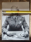 Duża fotografia PRL mundur wojsko LWP zdjęcie pieczątka 