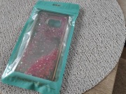 Etui płynny brokat RÓŻOWY Samsung s6 edge plus 