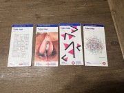 Mapki metra z Londynu 4 szt.