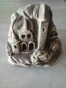 Zamek do akwarium, ozdoba ceramiczna, bardzo duża 