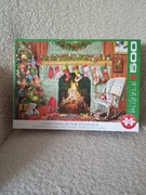 Puzzle z motywem świątecznym.