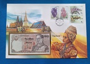 Koperta numizmatyczna z banknotem Tajlandia
