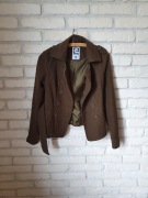 Płaszczyk przejściowy wełniany dwurzędowy kurtka