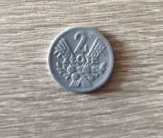 Moneta 2 złote z jagodami PRL 1958