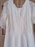 Sukienka koloru ecru do ślubu