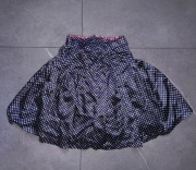 Elegancka granatowa spódniczka w kropki groszki pin up retro Cool Club 140