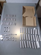 Zaślepki Srebrne Tytan Osłonki Maco do Zawiasów Okuć Okna PCV 