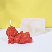 NIEMOWLĘ CHŁOPCZYK z Lalką forma silikon 4.5*8 do Odlewów Świec Mydła 