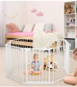 Costway kojec barierka 74x57 osiem paneli