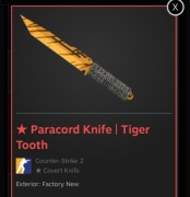 Nóż PARACORD TIGER TOOTH