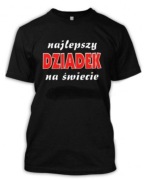 Czarna koszulka NAJLEPSZY DZIADEK NA ŚWIECIE  - L