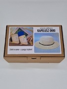 Zestaw do szydełkowania kapelusza, DIY. Zrób to sam. Wyjątkowy prezent. 